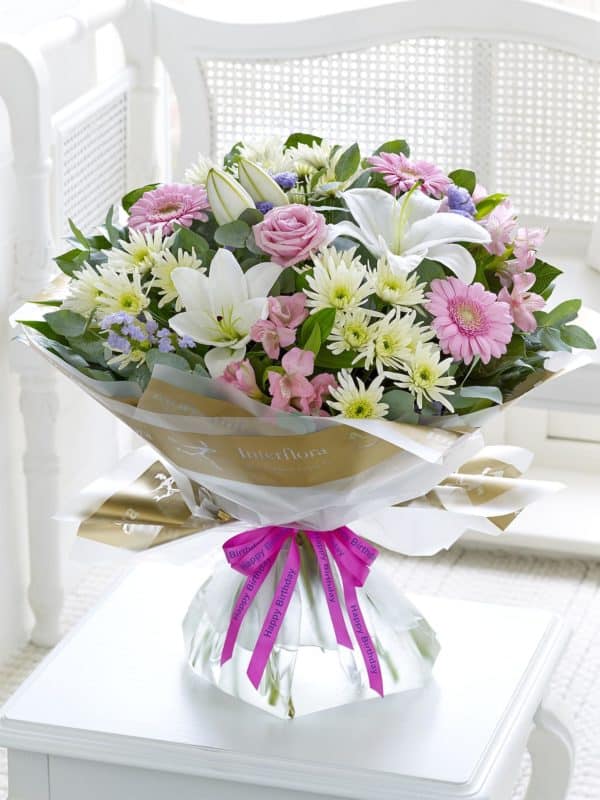 Happy Birthday Country Garden Hand-tied